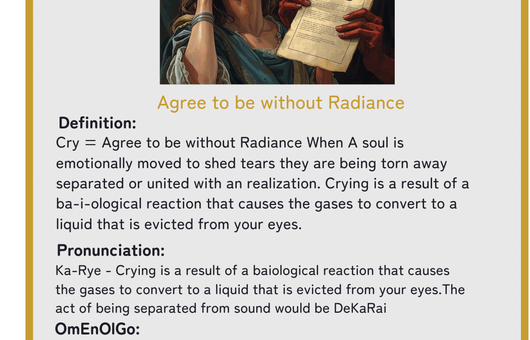 Decoding the word Cry part 2