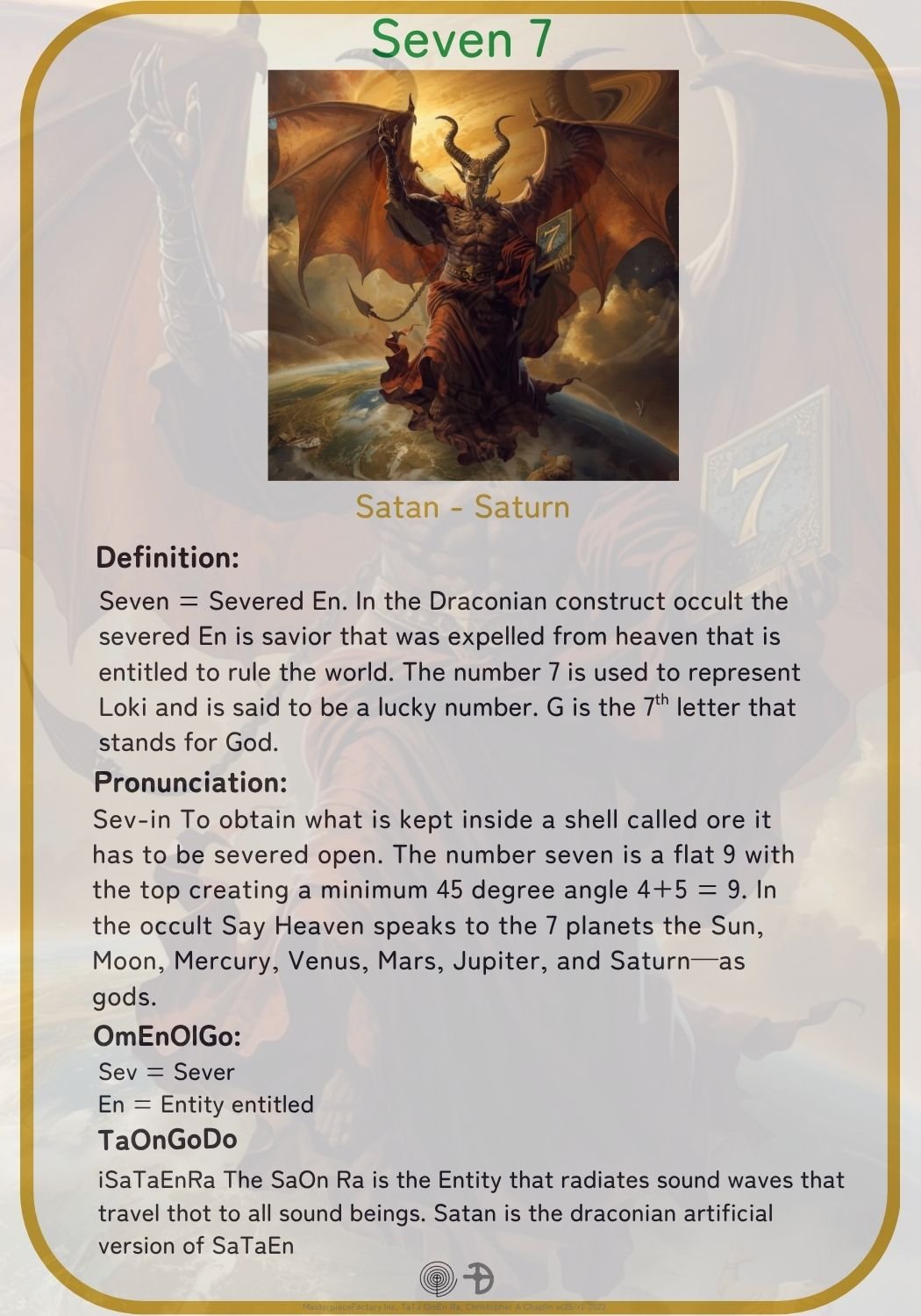 Decoding the word number 7 the number of Loki the spirit of lucky